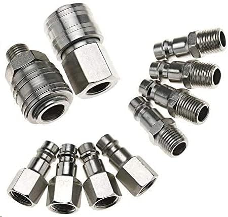 10 STK Euro Druckluftkupplung 1/4" BSP, Schnellkupplung für Schläuche Kupplungsstecker Luftleitung Schlauch Kompressor Fitting Kupplungen Luft 10 STK Euro Druckluftkupplung 1/4" BSP, Schnellkupplung für Schläuche Kupplungsstecker Luftleitung Schlauch Kompressor Fitting Kupplungen Luft von Noosverl