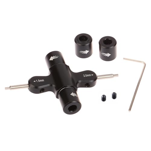 Willoghsa M3 M5 Schraubenschlüssel Schraubenmutter 1,5 2,0 mm Sechskantschraubendreher Schnellspanner Propellermotor Stützwerkzeug für RC Quadcopter FPV Drohnenteile von Willoghsa