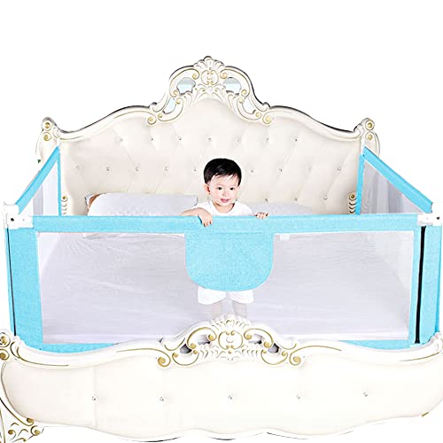 Tragbares Bettgitter für Kinder, faltbar, Sicherheitsgitter für Kinder, Bett, Netzstoff, einfach zu installieren, leicht zu transportieren, 1,8 m, blau Tragbares Bettgitter für Kinder, faltbar, Sicherheitsgitter für Kinder, Bett, Netzstoff, einfach zu installieren, leicht zu transportieren, 1,8 m, blau von Willonin