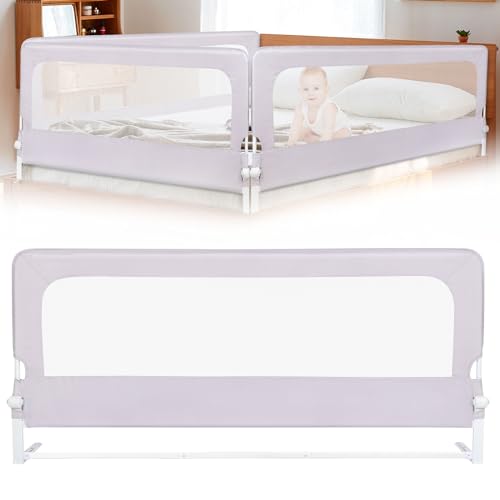 Willonin Bettgitter für Kinder, tragbar, Bettschiene, Fallschutz, Kinderbett, einfach zu installieren, 150 x 70 x 26 cm, grau Willonin Bettgitter für Kinder, tragbar, Bettschiene, Fallschutz, Kinderbett, einfach zu installieren, 150 x 70 x 26 cm, grau von Willonin