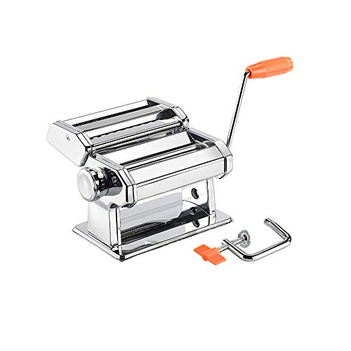 Willonin Manueller Nudelmacher aus Edelstahl, 6 Gänge Einstellbar Silber (Alles in einem) von Willonin