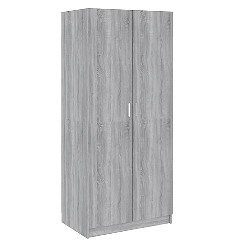 Willood Kleiderschrank mit Flügeltüren und Hängebereich Kleiderschrank in Unifarbe Schlafzimmerschrank 80x52x180 cm Grau Sonoma Willood Kleiderschrank mit Flügeltüren und Hängebereich Kleiderschrank in Unifarbe Schlafzimmerschrank 80x52x180 cm Grau Sonoma von Willood
