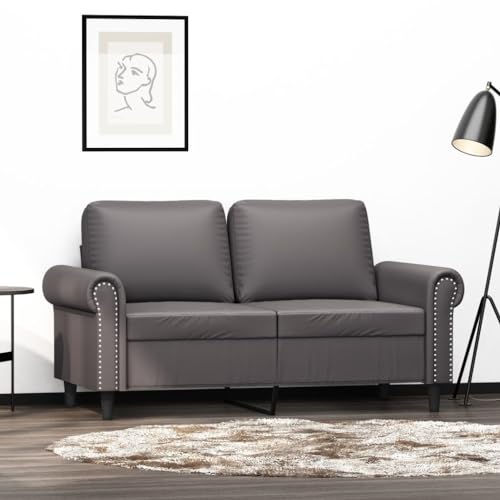 Willood 2-Sitzer-Sofa Loungesofa Couch mit Armlehnen Rückenkissen, Wohnzimmersofa Designsofa Metallgestell, Sitzmöbel Zweisitze,Multi-Sofa, Grau 120 cm Kunstleder Willood 2-Sitzer-Sofa Loungesofa Couch mit Armlehnen Rückenkissen, Wohnzimmersofa Designsofa Metallgestell, Sitzmöbel Zweisitze,Multi-Sofa, Grau 120 cm Kunstleder von Willood