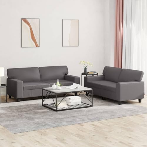 Willood 2-TLG. Sofagarnitur Grau Kunstleder Loungesofa Lounge Sitzmöbel Wohnzimmer Sofas3201916 Willood 2-TLG. Sofagarnitur Grau Kunstleder Loungesofa Lounge Sitzmöbel Wohnzimmer Sofas3201916 von Willood
