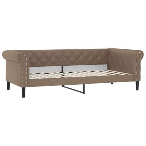 Willood 2-in-1-Sofas Schlafsofas Wohnzimmersofas Gästebetten Kunstleder-Sofas Cappuccino 90 x 200 cm ohne Matratze von Willood