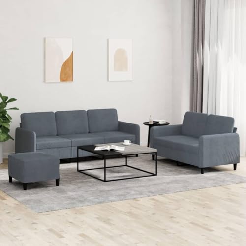 Willood 3-TLG. Sofagarnitur Dunkelgrau Samt Loungesofa Lounge Sitzmöbel Wohnzimmer Sofas3202025 Willood 3-TLG. Sofagarnitur Dunkelgrau Samt Loungesofa Lounge Sitzmöbel Wohnzimmer Sofas3202025 von Willood