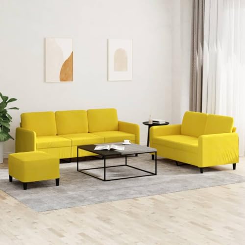 Willood 3-TLG. Sofagarnitur Gelb Samt Loungesofa Lounge Sitzmöbel Wohnzimmer Sofas3202030 Willood 3-TLG. Sofagarnitur Gelb Samt Loungesofa Lounge Sitzmöbel Wohnzimmer Sofas3202030 von Willood