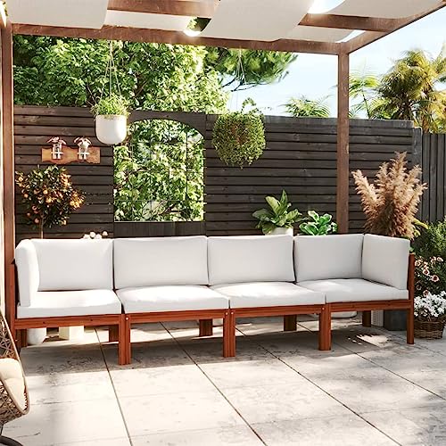 Willood 4 Sitzer Gartensofa mit Kissen Massivholz Akazie von Willood