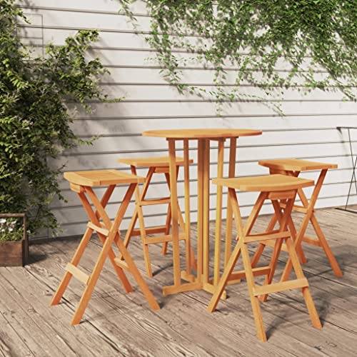 Willood 5-TLG. Bar-Set Klappbar Massivholz Teak von Willood