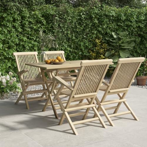 Willood 5-TLG. Garten-Essgruppe Grau Massivholz Teak Willood 5-TLG. Garten-Essgruppe Grau Massivholz Teak von Willood
