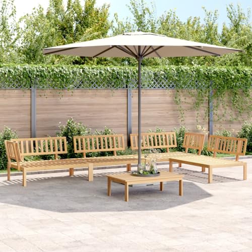 Willood 5tlg.Garten-Sofagarnitur aus Paletten Massivholz Akazie Lounge Set Modular, Gartenbank Gartentisch Gartenmöbel,OutdoorSofa Garnitur 2 Hellbraun Willood 5tlg.Garten-Sofagarnitur aus Paletten Massivholz Akazie Lounge Set Modular, Gartenbank Gartentisch Gartenmöbel,OutdoorSofa Garnitur 2 Hellbraun von Willood