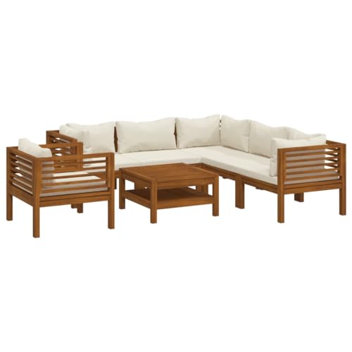 Willood Garten Lounge Set mit Auflage Terrasse Balkonmöbel 3X Eckteil + 2X Mittelteil + Sessel + Tisch Willood Garten Lounge Set mit Auflage Terrasse Balkonmöbel 3X Eckteil + 2X Mittelteil + Sessel + Tisch von Willood