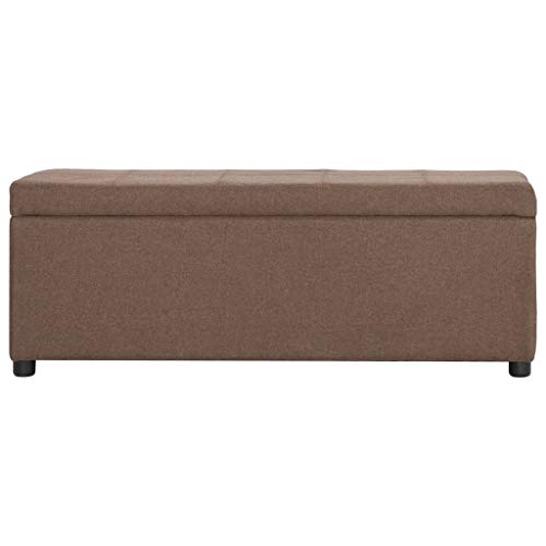 Willood Bank mit Staufach 116 cm Braun Polyester von Willood