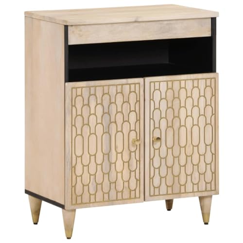 Willood Beistellschrank 60x33x75 cm Beistellschrank Mehrzweckschrank Standschrank Massivholz Mango von Willood