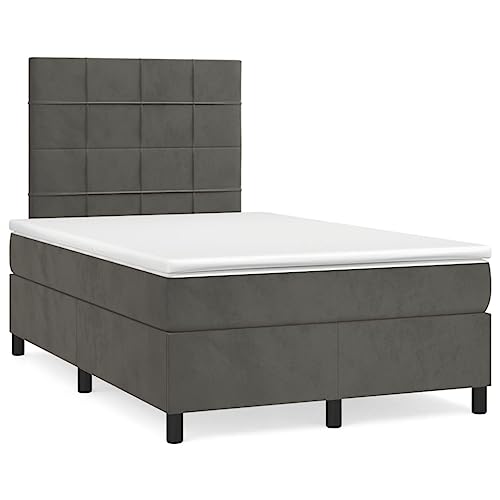 Willood Boxspringbett mit Matratze Dunkelgrau 120x190cm Bett Polsterbett Bettrahmen Bettgestell Lattenrost Hotelbett Schlafzimmerbett Einzelbett/Doppelbett Samt Stil1 Willood Boxspringbett mit Matratze Dunkelgrau 120x190cm Bett Polsterbett Bettrahmen Bettgestell Lattenrost Hotelbett Schlafzimmerbett Einzelbett/Doppelbett Samt Stil1 von Willood