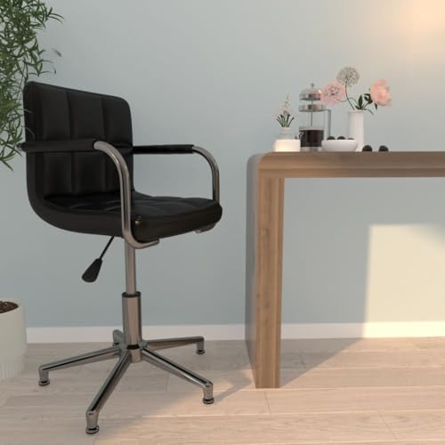 Willood Bürostuhl Drehbar Höhenverstellbar Chefsessel Drehstuhl Bürosessel Schreibtischstuhl Computerstuhl Büromöbel Stuhl Drehbar Schwarz Kunstleder von Willood