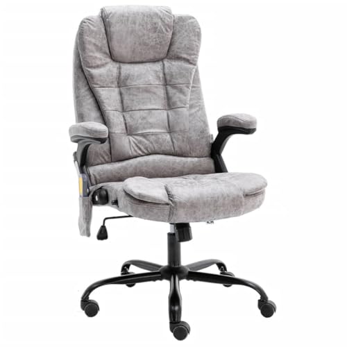 Willood Bürostuhl mit Massagefunktion Hellgrau Wildleder-Optik Willood Bürostuhl mit Massagefunktion Hellgrau Wildleder-Optik von Willood