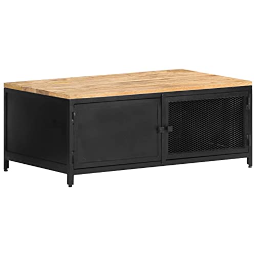 Willood Couchtisch 90x50x37 cm Raues Mango-Massivholz von Willood