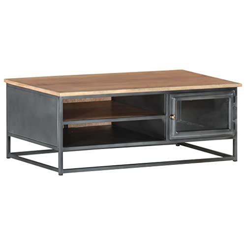 Willood Couchtisch Grau 90x50x35 cm Massivholz Akazie von Willood