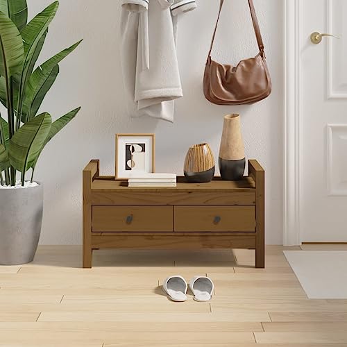 Willood Flurbank Honigbraun 80x40x43 cm Massivholz Kiefer von Willood
