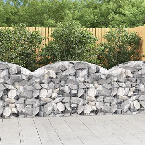 Willood Gabione mit Hochbogen 150x50x80/100cm Steinkorb Drahtkorb,Gabionenkorb Verstärkte Gabionenhaken,Gabionenwand Gabionen Zaun, Verzinktes Eisen Willood Gabione mit Hochbogen 150x50x80/100cm Steinkorb Drahtkorb,Gabionenkorb Verstärkte Gabionenhaken,Gabionenwand Gabionen Zaun, Verzinktes Eisen von Willood