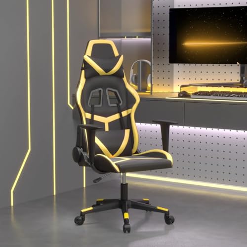 Willood Gaming-Stuhl mit Massagefunktion Schwarz Golden Kunstleder Racing Chefsessel Bürostuhl Drehstuhl Sportsitz Bürosessel Schreibtischstuhl Willood Gaming-Stuhl mit Massagefunktion Schwarz Golden Kunstleder Racing Chefsessel Bürostuhl Drehstuhl Sportsitz Bürosessel Schreibtischstuhl von Willood