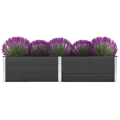 Willood Garten Hochbeet 250 x 50 x 54 cm WPC Grau von Willood