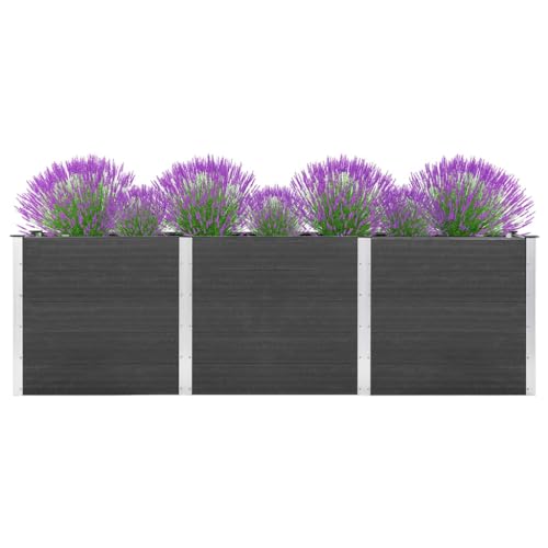 Willood Garten Hochbeet 300x100x91 cm WPC Grau von Willood