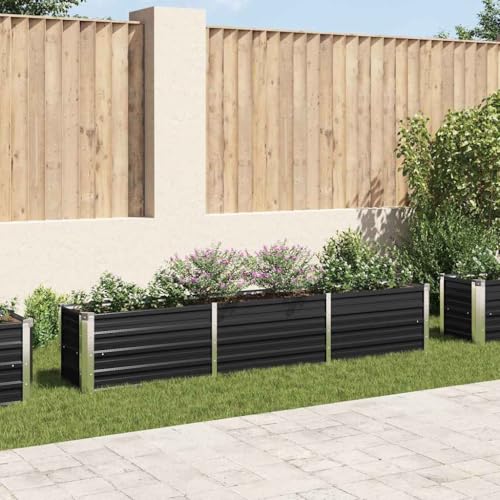 Willood Garten Hochbeet Verzinkter Stahl 240×40×45 cm Anthrazit Willood Garten Hochbeet Verzinkter Stahl 240×40×45 cm Anthrazit von Willood
