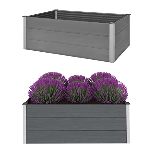 Willood Garten Hochbeet WPC 150 x 100 x 54 cm Grau Willood Garten Hochbeet WPC 150 x 100 x 54 cm Grau von Willood