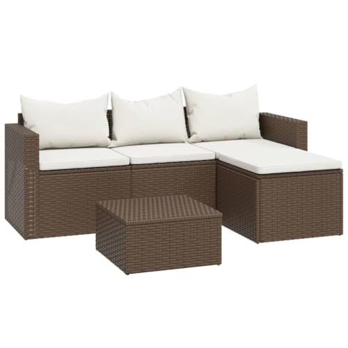 Willood Garten-Lounge-Set Braun Poly Rattan von Willood