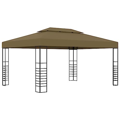Willood Garten Pavillon 3x4 m Taupe 180 g/m² von Willood