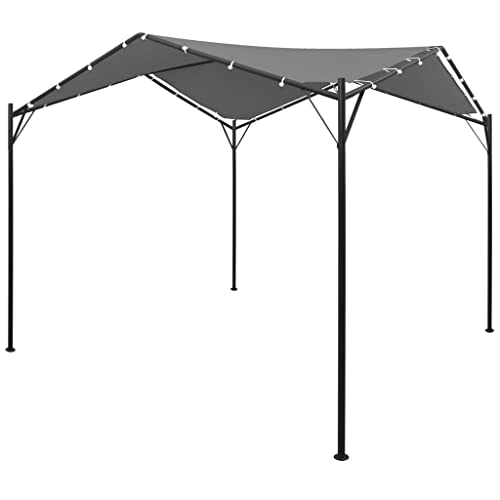 Willood Garten Pavillon Gartenpavillon Anthrazit 4x4 m von Willood