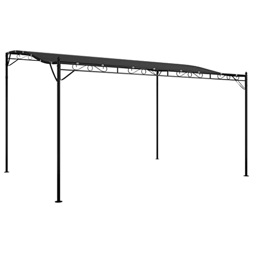 Willood Garten Pavillon Markise Anthrazit 4x3 m 180 g/m² Stoff und Stahl von Willood