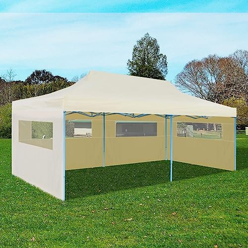 Willood Garten Pavillon Pop-Up-Partyzelt Faltbar Creme 3×6 m von Willood