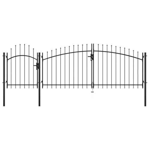 Willood Gartentor Stahl 1x4 m Schwarz Willood Gartentor Stahl 1x4 m Schwarz von Willood