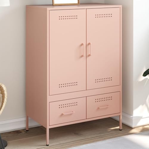 Willood Highboard Anrichte Beistellschrank Mehrzweckschrank Standschrank 68x39x101.5 cm Kaltgewalzter Stahl Willood Highboard Anrichte Beistellschrank Mehrzweckschrank Standschrank 68x39x101.5 cm Kaltgewalzter Stahl von Willood