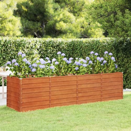 Willood Hochbeet Rostig 320x80x77 cm Cortenstahl von Willood