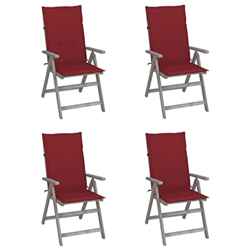 Willood Hochlehner Verstellbar 4 STK. Gartenstühle Outdoor Stühle mit Auflagen Massivholz Akazie Willood Hochlehner Verstellbar 4 STK. Gartenstühle Outdoor Stühle mit Auflagen Massivholz Akazie von Willood