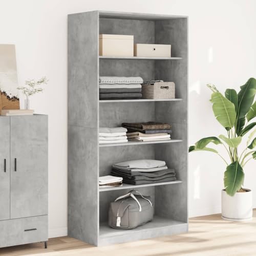 Willood Kleiderschrank Betongrau 100x50x200 cm Holzwerkstoff Willood Kleiderschrank Betongrau 100x50x200 cm Holzwerkstoff von Willood
