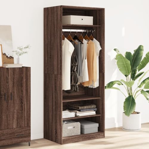 Willood Kleiderschrank Braun Eichen-Optik 80x50x200 cm Holzwerkstoff Willood Kleiderschrank Braun Eichen-Optik 80x50x200 cm Holzwerkstoff von Willood