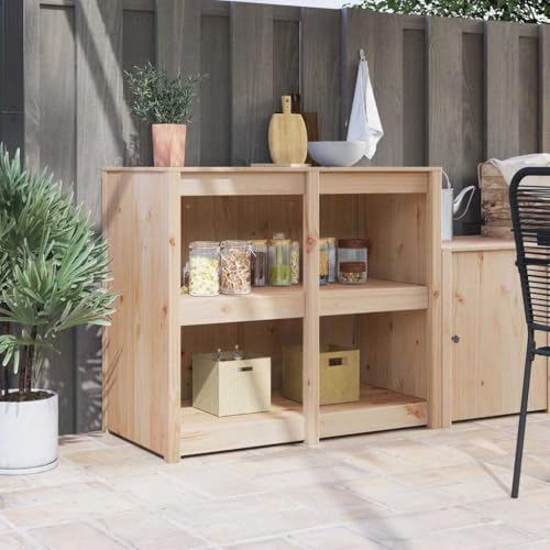 Willood Küchenschrank Braun 106x55x92 cm Massivholz Kiefer 3048825de Willood Küchenschrank Braun 106x55x92 cm Massivholz Kiefer 3048825de von Willood