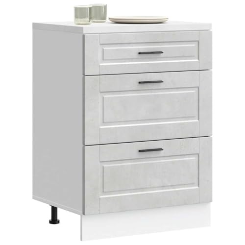 Willood Küchenunterschrank Porto,Lagerschrank,Schrank Küche,Küchenzeile freistehender Küchenunterschrank,Küchenschrank Betongrau Holzwerkstoff Willood Küchenunterschrank Porto,Lagerschrank,Schrank Küche,Küchenzeile freistehender Küchenunterschrank,Küchenschrank Betongrau Holzwerkstoff von Willood