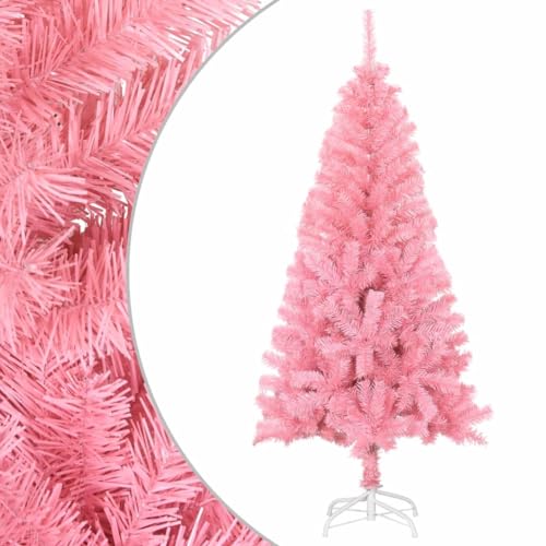 Willood Künstlicher Weihnachtsbaum mit Ständer Rosa 120 cm PVC von Willood
