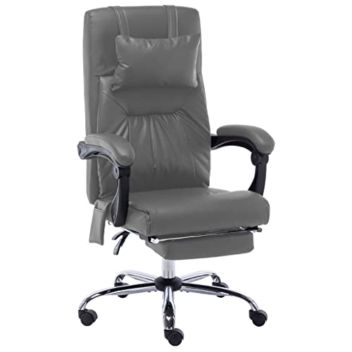 Willood Massage-Bürostuhl Höhenverstellbar Chefsessel Bürosessel Sportsitz Schreibtischstuhl Gaming Racing Stuhl Büro Anthrazit Kunstleder von Willood