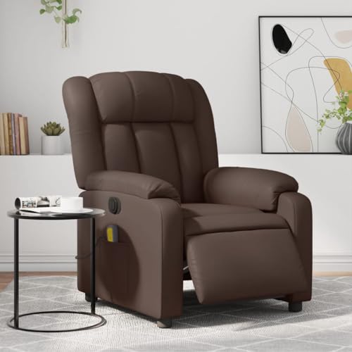 Willood Massagesessel Elektrisch Braun Kunstleder von Willood