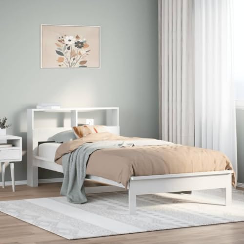 Willood Massivholzbett Einzelbett Bettgestell Bettrahmen Schlafzimmerbett Bett Schlafzimmermöbel mit Regal ohne Matratze Weiß 75x190cm Kiefer 3043216de Willood Massivholzbett Einzelbett Bettgestell Bettrahmen Schlafzimmerbett Bett Schlafzimmermöbel mit Regal ohne Matratze Weiß 75x190cm Kiefer 3043216de von Willood