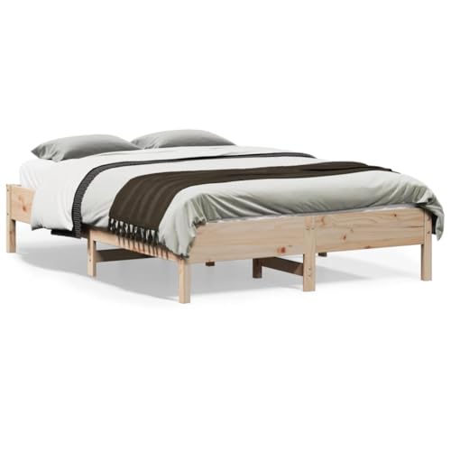 Willood Massivholzbett Einzelbett Bettgestell Bettrahmen Schlafzimmerbett Bett Schlafzimmermöbel ohne Matratze 120x190cm Kiefernholz 3032919de von Willood