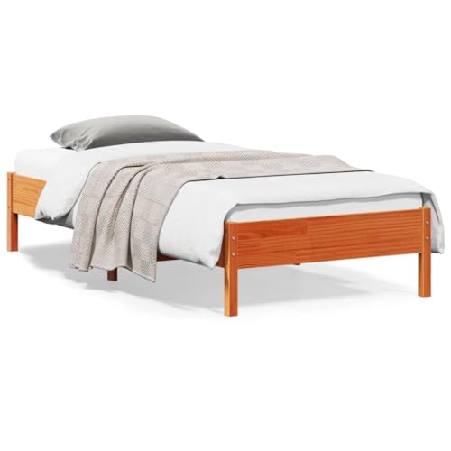 Willood Massivholzbett ohne Matratze Wachsbraun 90x200 Kiefernholz 3032919de von Willood