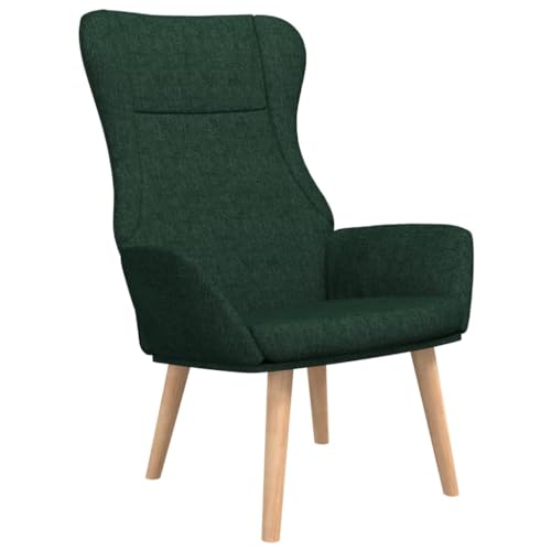 Willood Ohrensessel Sessel mit Stahlgestell Freizeitsessel Polstersessel Wohnzimmersessel Dunkelgrün Stoff Willood Ohrensessel Sessel mit Stahlgestell Freizeitsessel Polstersessel Wohnzimmersessel Dunkelgrün Stoff von Willood